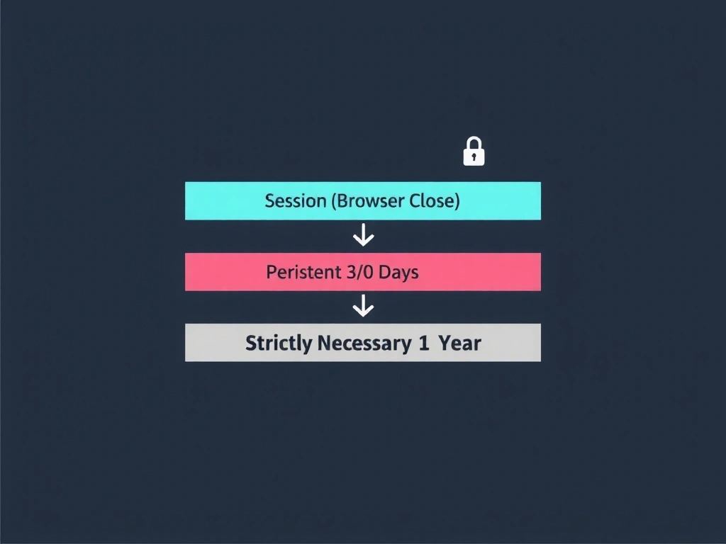 Visual representation of cookie lifetimes